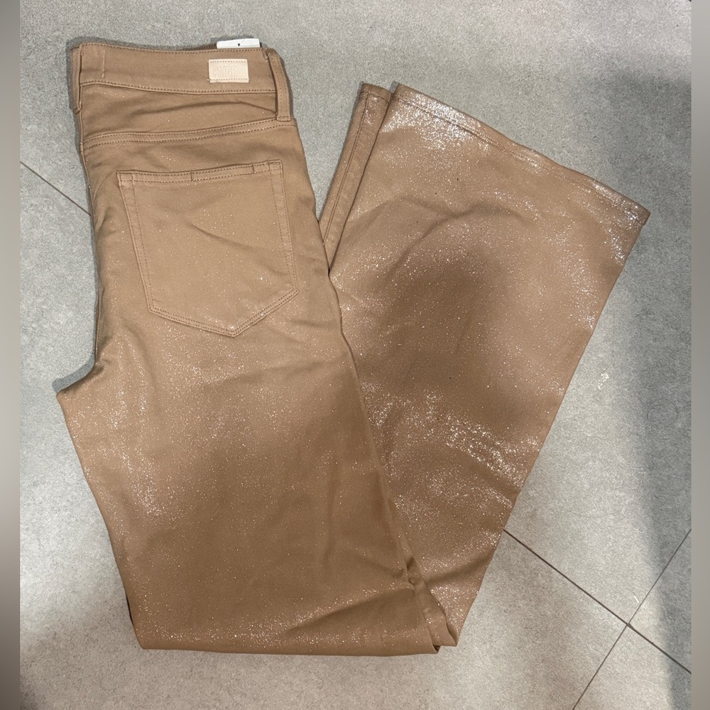PAIGE Sparkling Leenah pants size 30 Flare Jeans